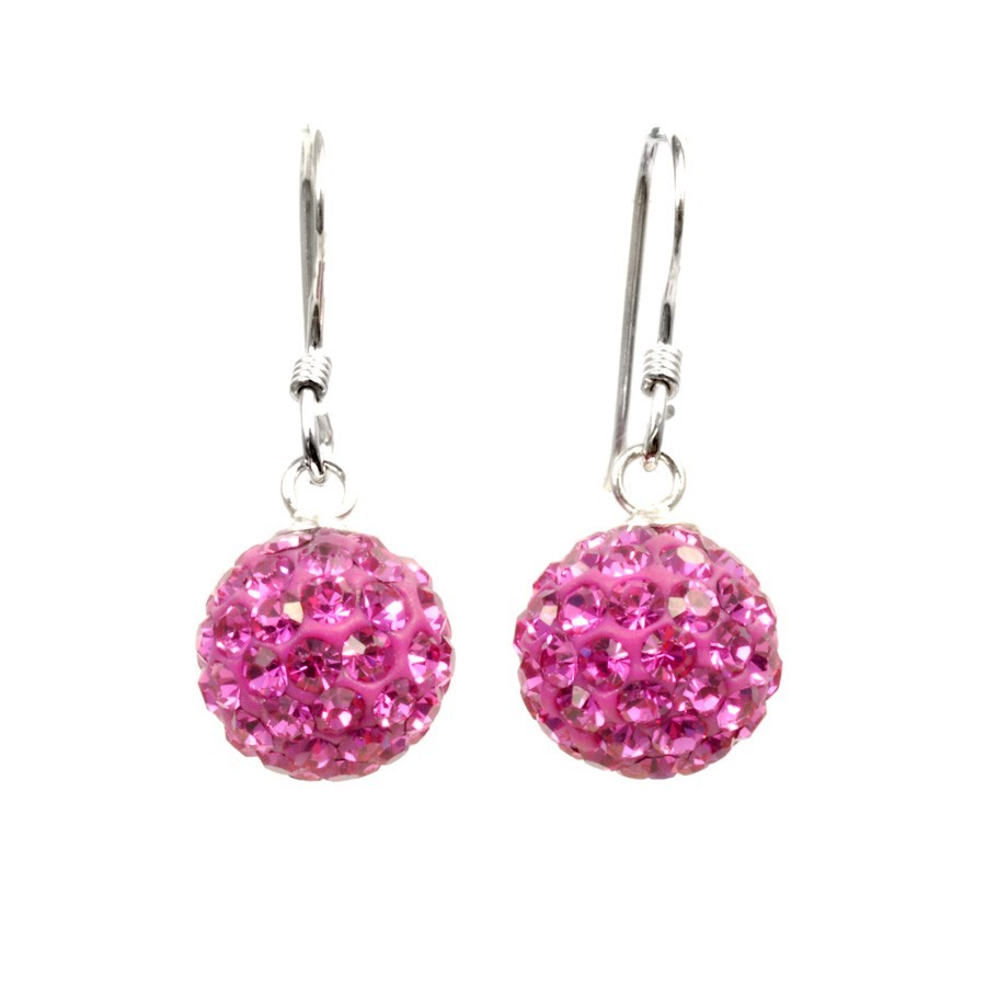 Boucles d'oreilles argent pendantes strass - BIJOUX ARGENT - Boutique Nirvana