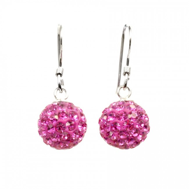 Boucles d'oreilles argent pendantes strass - BIJOUX ARGENT - Boutique Nirvana
