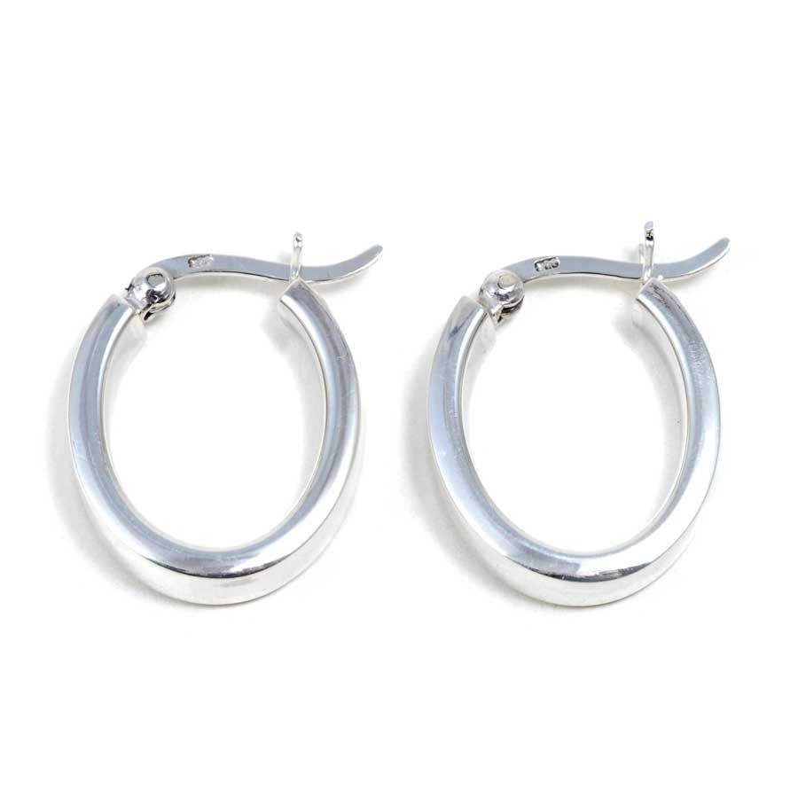 Petites créoles ovales - BIJOUX ARGENT - Boutique Nirvana