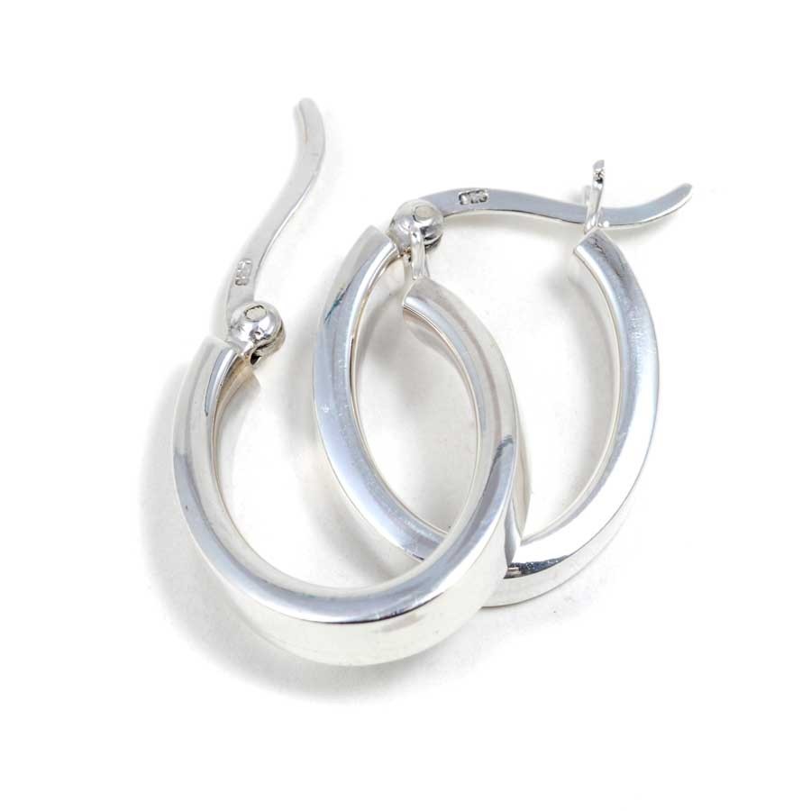 Petites créoles ovales - BIJOUX ARGENT - Boutique Nirvana