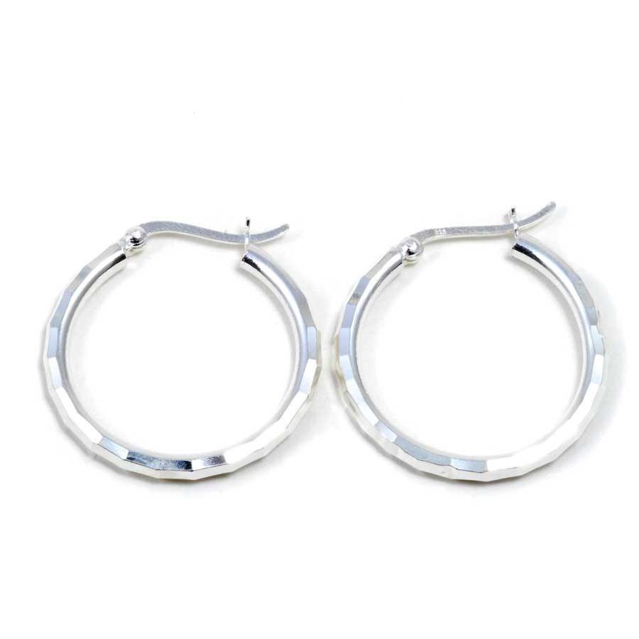 Créoles ciselées ⌀ 3 cm - BIJOUX ARGENT - Boutique Nirvana