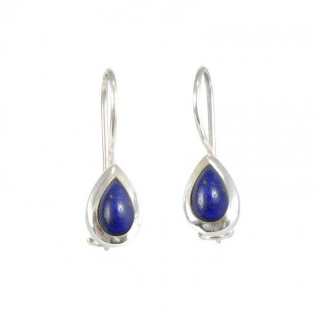 Classic Teardrop Stone Earrings - Silver Jewellery - Boutique Nirvana