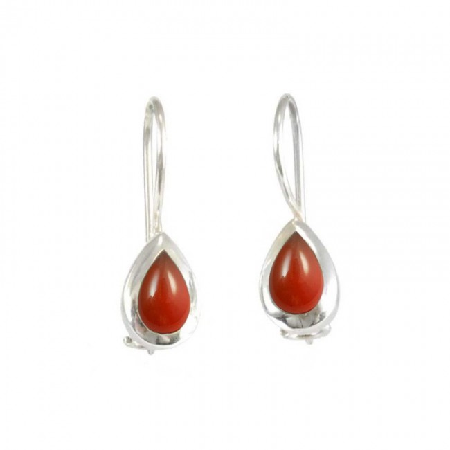 Boucles d'oreilles dormeuse en argent gouttes - BIJOUX ARGENT - Boutique Nirvana