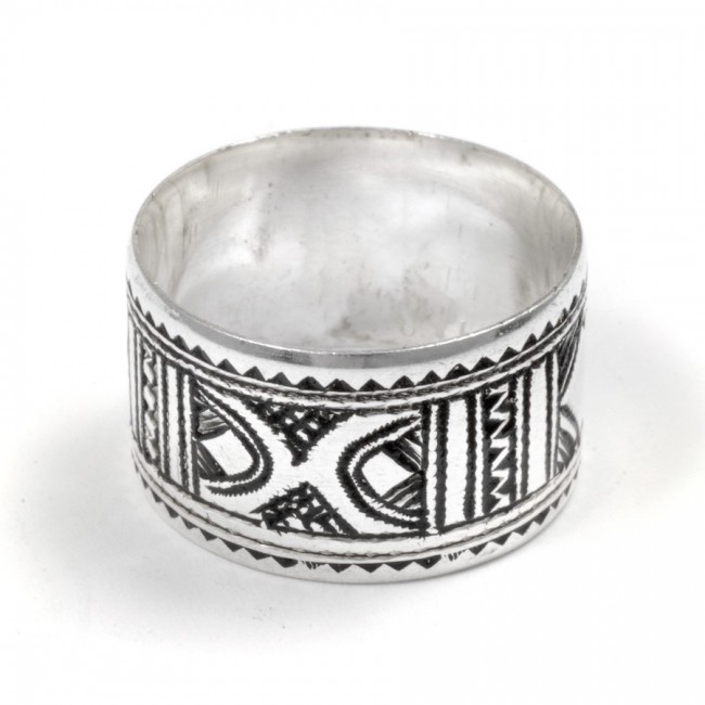 Anneau Touareg moyen - Silver Jewellery - Boutique Nirvana