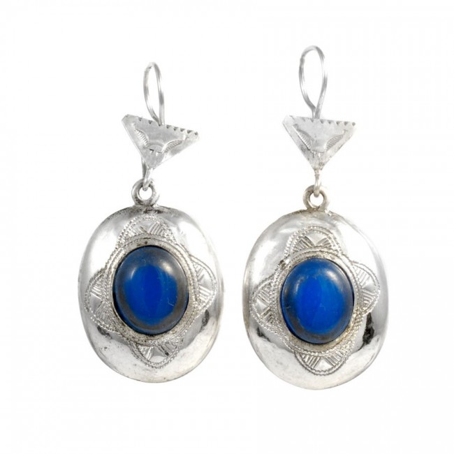 Boucles d'oreilles argent Touareg Danna - BIJOUX ARGENT - Boutique Nirvana