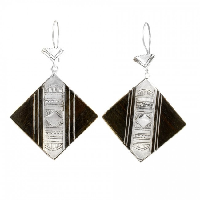 Boucles d'oreilles argent Touareg Banou - BIJOUX ARGENT - Boutique Nirvana