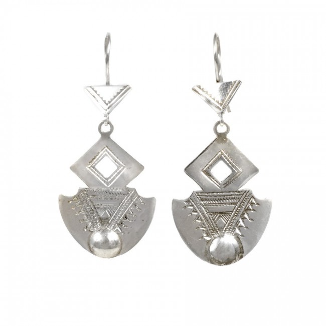 Boucles d'oreilles Touareg Thanina - Silver Jewellery - Boutique Nirvana