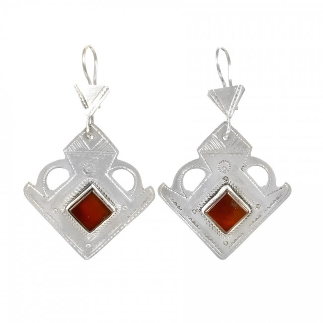 Boucles d'oreilles argent Touareg Nelia - BIJOUX ARGENT - Boutique Nirvana