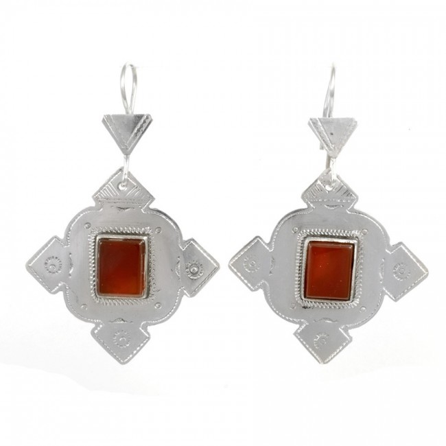 Boucles d'oreilles argent Touareg Numidia - BIJOUX ARGENT - Boutique Nirvana