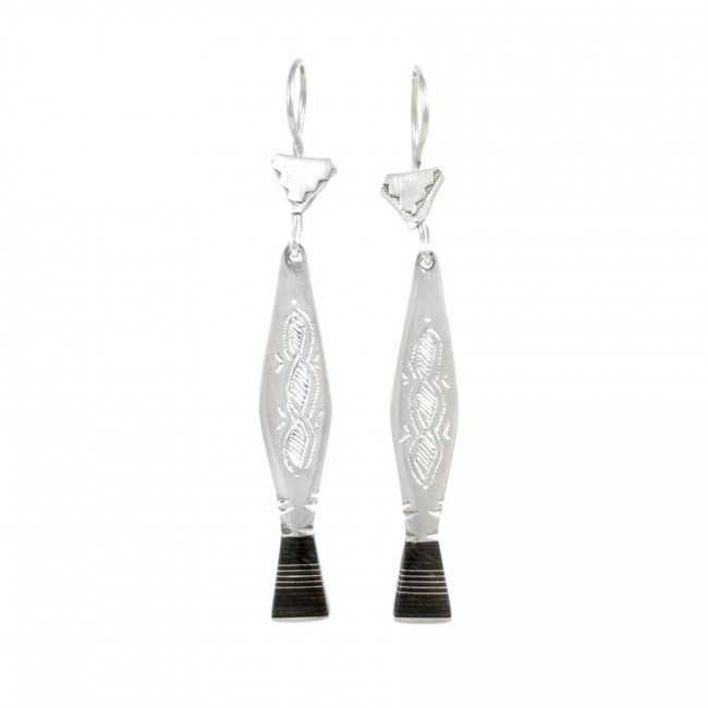 Boucles d'oreilles argent Touareg Chama - BIJOUX ARGENT - Boutique Nirvana
