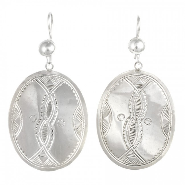 Boucles d'oreilles argent Touareg Adza - BIJOUX ARGENT - Boutique Nirvana