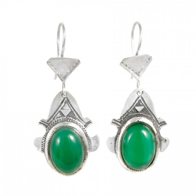 Boucles d'oreilles Touareg Tinhinan - Silver Jewellery - Boutique Nirvana