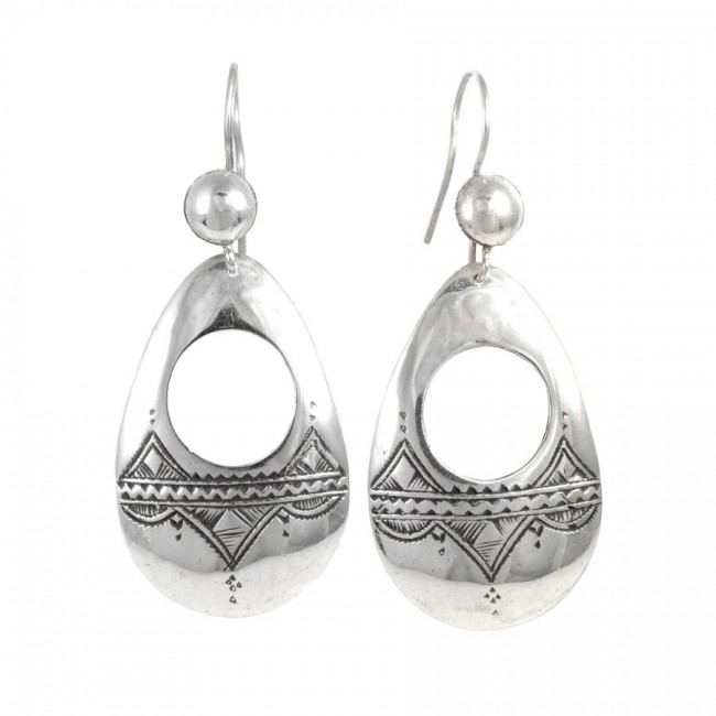 Boucles d'oreilles Touareg Lunja - Silver Jewellery - Boutique Nirvana