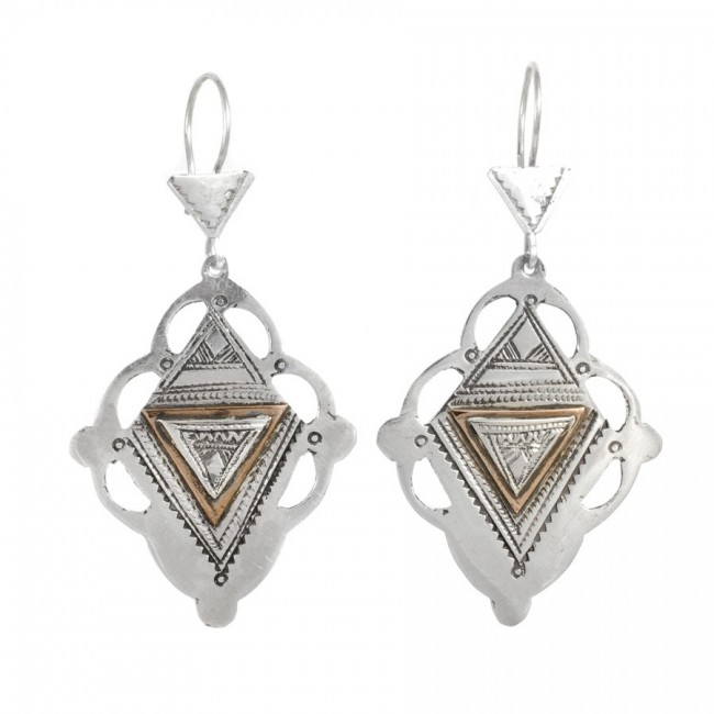 Boucles d'oreilles argent Touareg Tayri - BIJOUX ARGENT - Boutique Nirvana