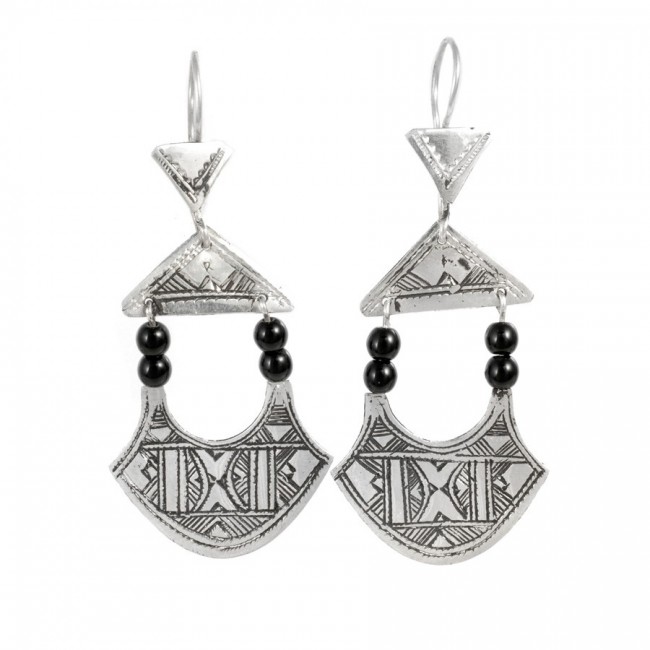 Boucles d'oreilles Touareg Banu - Silver Jewellery - Boutique Nirvana