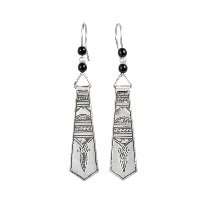Boucles d'oreilles argent Touareg Gaya - BIJOUX ARGENT - Boutique Nirvana