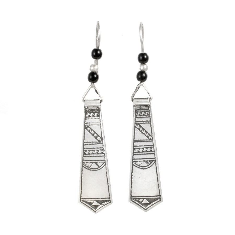 Boucles d'oreilles argent Touareg Gaya - BIJOUX ARGENT - Boutique Nirvana