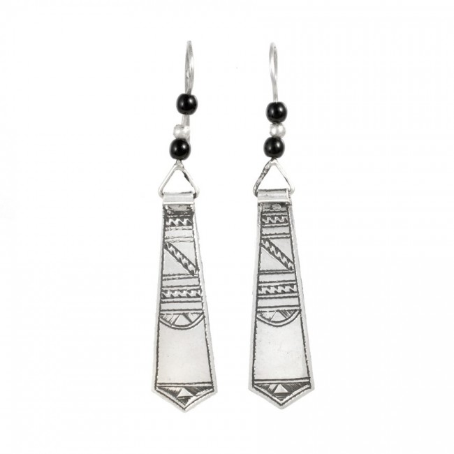 Boucles d'oreilles argent Touareg Gaya - BIJOUX ARGENT - Boutique Nirvana