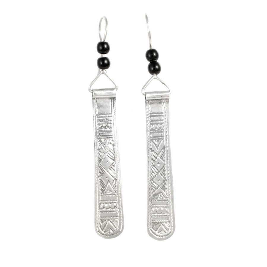 Boucles d'oreilles argent Touareg Zeina - BIJOUX ARGENT - Boutique Nirvana