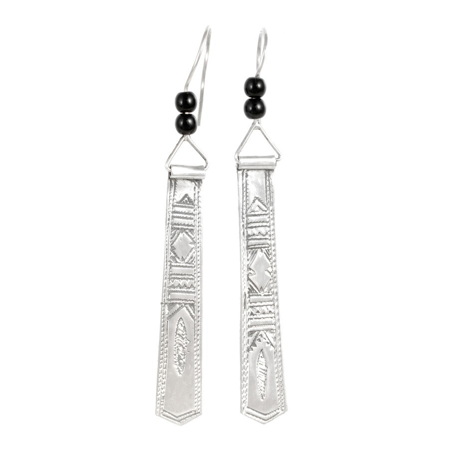 Boucles d'oreilles argent Touareg Zeina - BIJOUX ARGENT - Boutique Nirvana