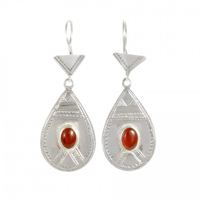 Boucles d'oreilles argent Touareg Riwen - BIJOUX ARGENT - Boutique Nirvana