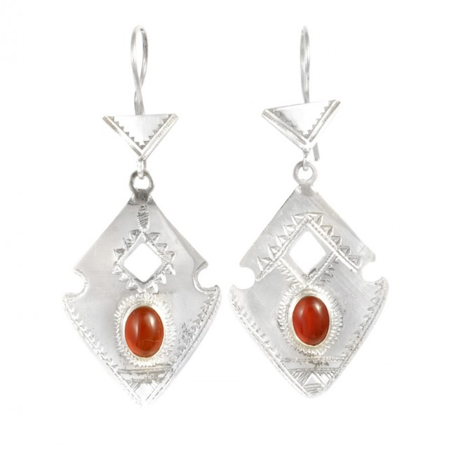 Boucles d'oreilles argent Touareg Amaya - BIJOUX ARGENT - Boutique Nirvana