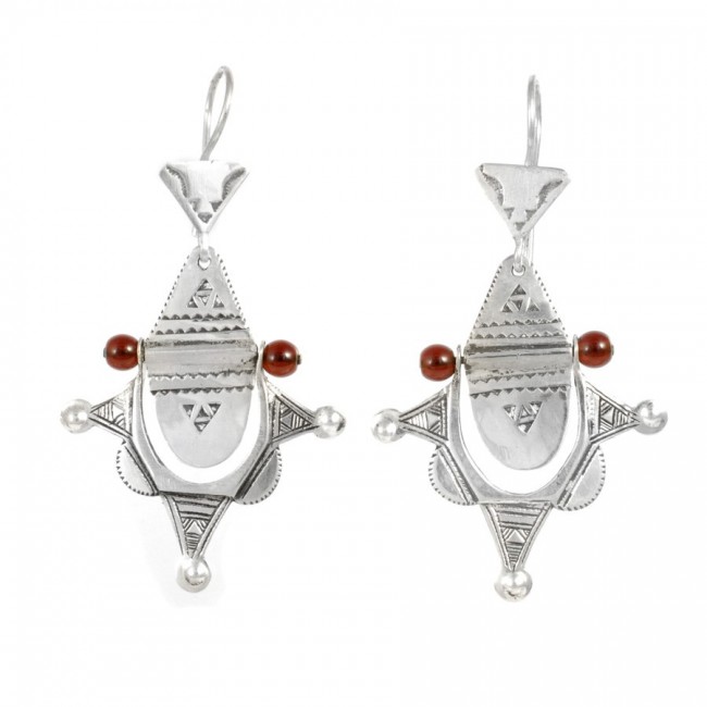 Boucles d'oreilles Touareg Riha - Silver Jewellery - Boutique Nirvana