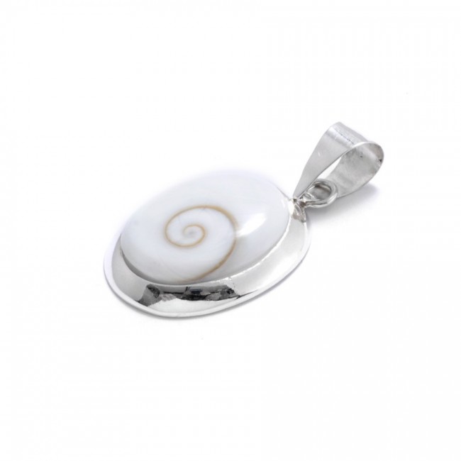 Pendentif Oeil de Sainte Lucie oval - BIJOUX ARGENT - Boutique Nirvana