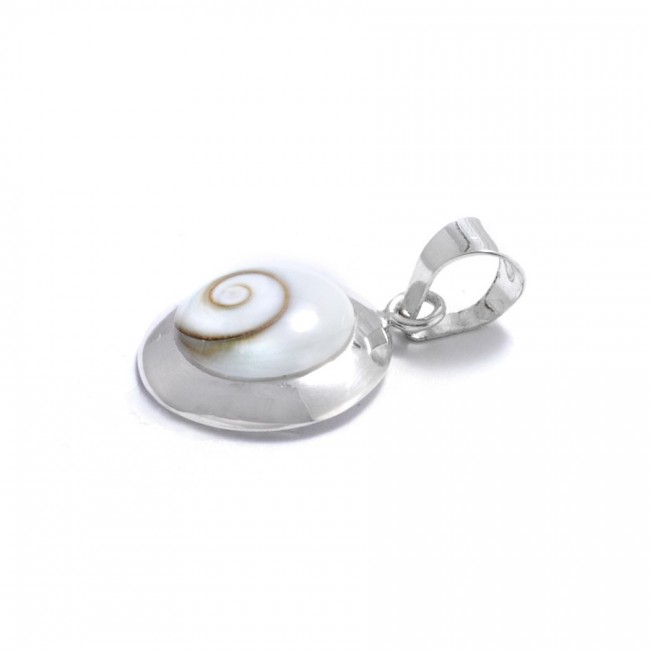 Petit pendentif rond contour épais Oeil de Sainte Lucie - 0 - Boutique Nirvana