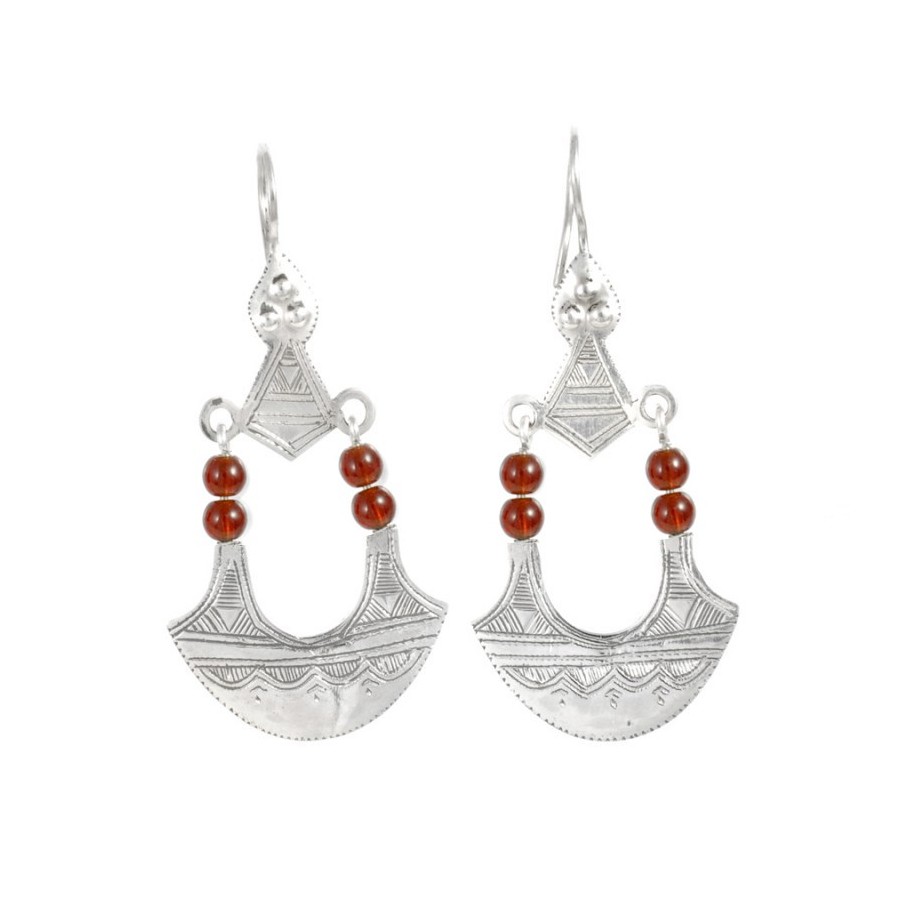 Boucles d'oreilles Touareg Tuda - Silver Jewellery - Boutique Nirvana