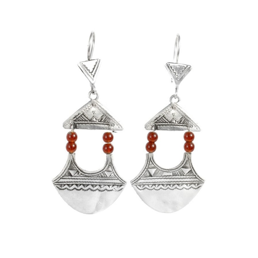 Boucles d'oreilles argent Touareg Banu - BIJOUX ARGENT - Boutique Nirvana