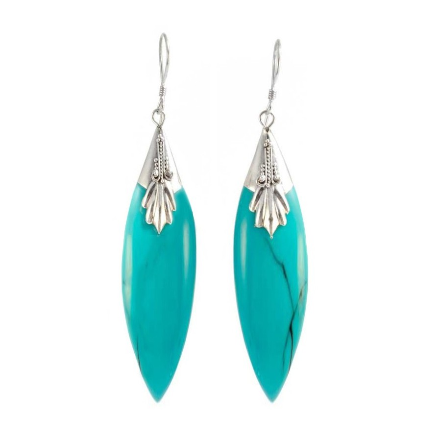 Boucles d'oreilles argent fuseau - BIJOUX ARGENT - Boutique Nirvana