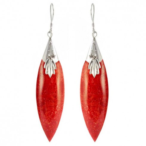 Boucles d'oreilles argent fuseau - Silver Jewellery - Boutique Nirvana