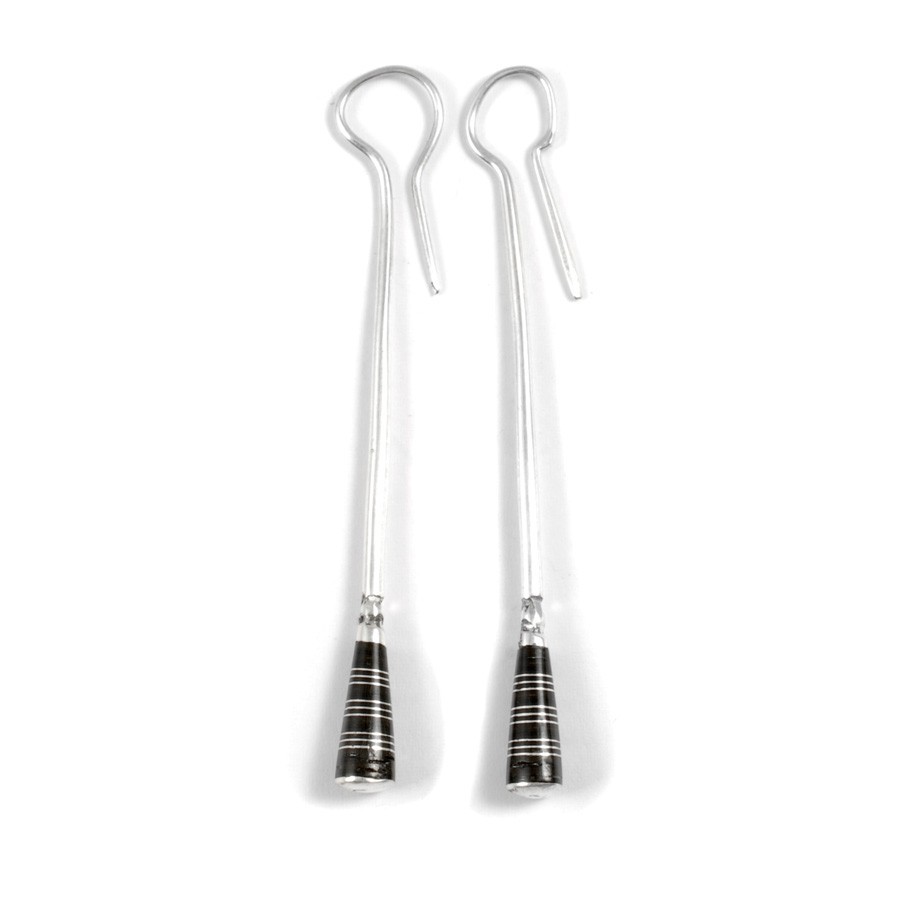 Boucles d'oreilles argent Touareg longues Aïda - BIJOUX ARGENT - Boutique Nirvana