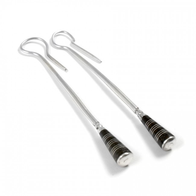 Boucles d'oreilles argent Touareg longues Aïda - BIJOUX ARGENT - Boutique Nirvana