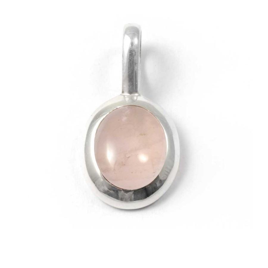 Pendentif pierre et argent avec contour épais - BIJOUX ARGENT - Boutique Nirvana