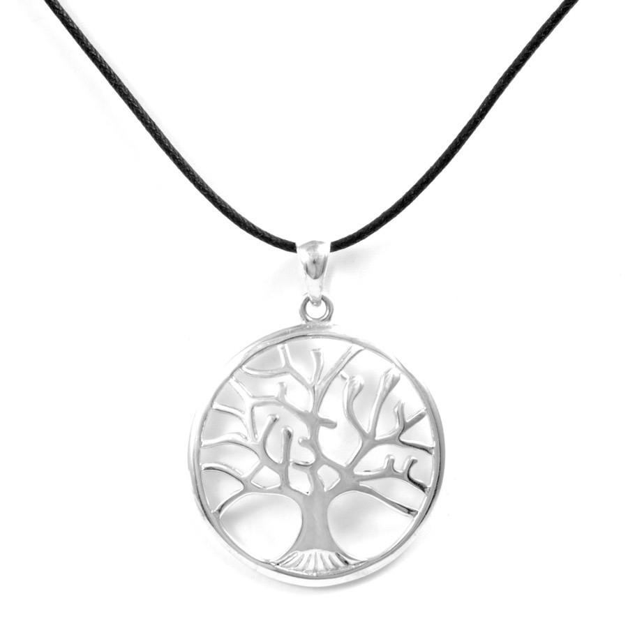Grand pendentif arbre de vie en argent Ø 3,5 - BIJOUX ARGENT - Boutique Nirvana
