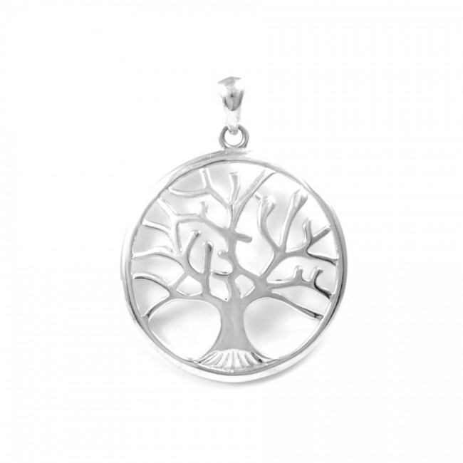 Pendentif arbre de vie argent Ø 2,8 - BIJOUX ARGENT - Boutique Nirvana