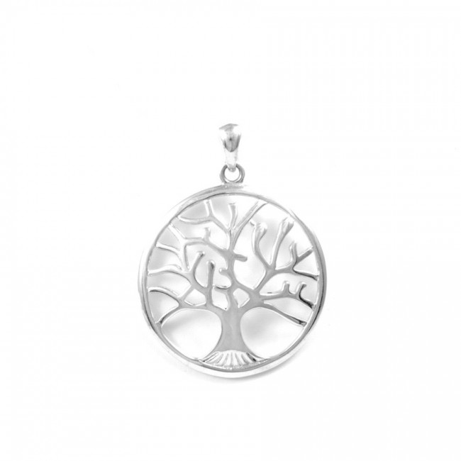 Petit pendentif argent arbre de vie Ø 1,5 - BIJOUX ARGENT - Boutique Nirvana