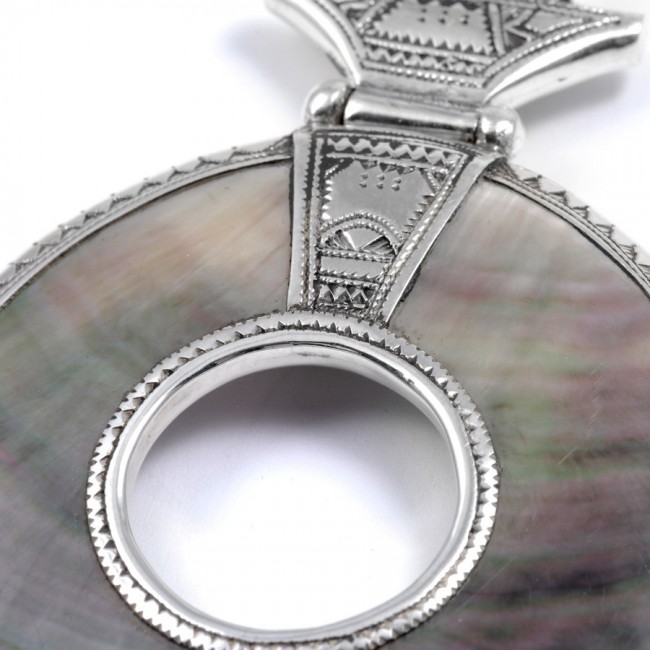Pendentif Touareg nacre perforée - 0 - Boutique Nirvana