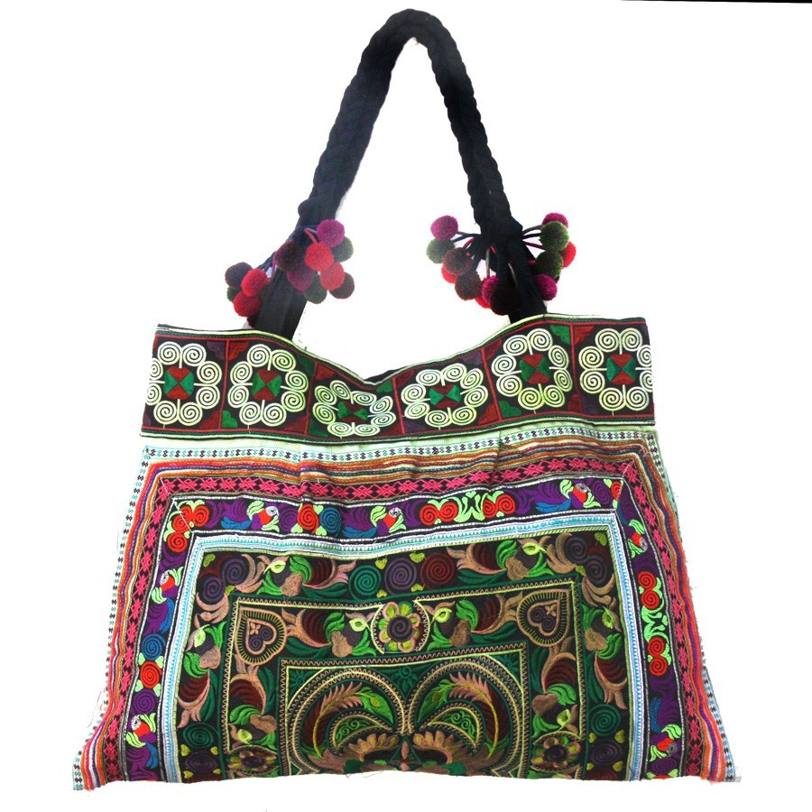 Grand sac ethnique broderies Kiski - Accessories - Boutique Nirvana