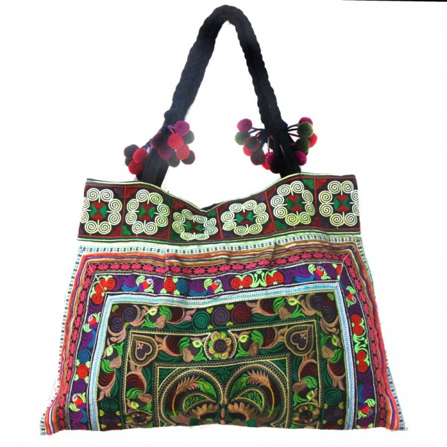 Grand sac ethnique broderies Kiski - Accessories - Boutique Nirvana