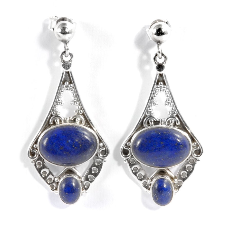 Boucles d'oreilles Taj mahal pierre fine - BIJOUX ARGENT - Boutique Nirvana