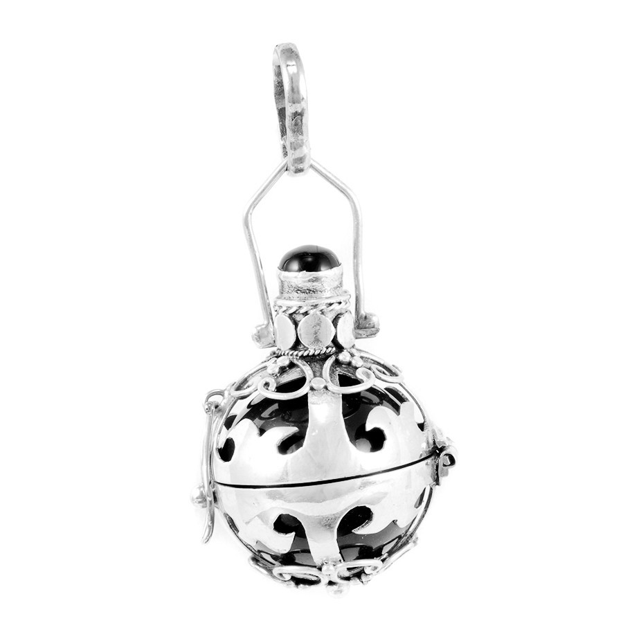 Bola cage émaillé - Silver Jewellery - Boutique Nirvana