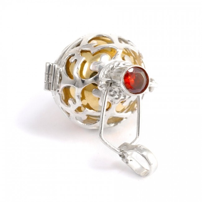 Bola cage Ama - Silver Jewellery - Boutique Nirvana