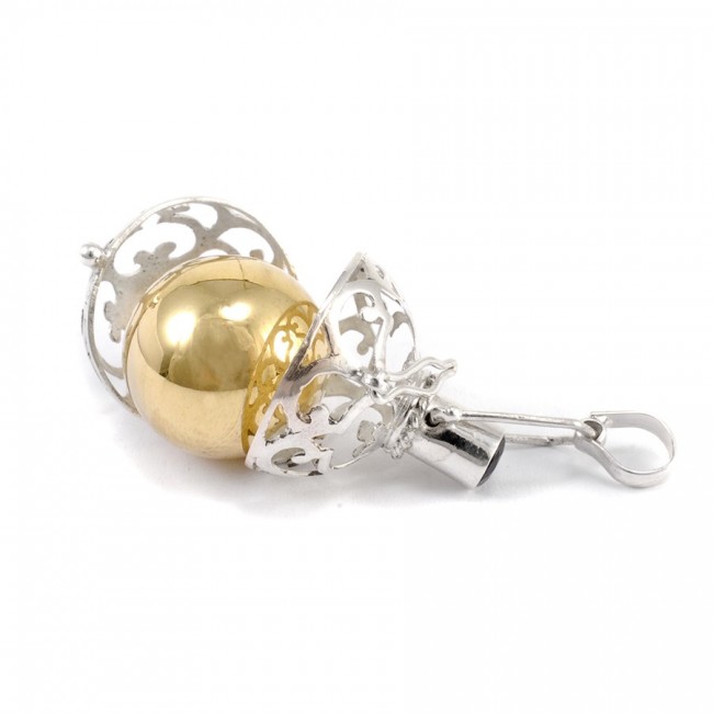 Bola cage Ama - Silver Jewellery - Boutique Nirvana