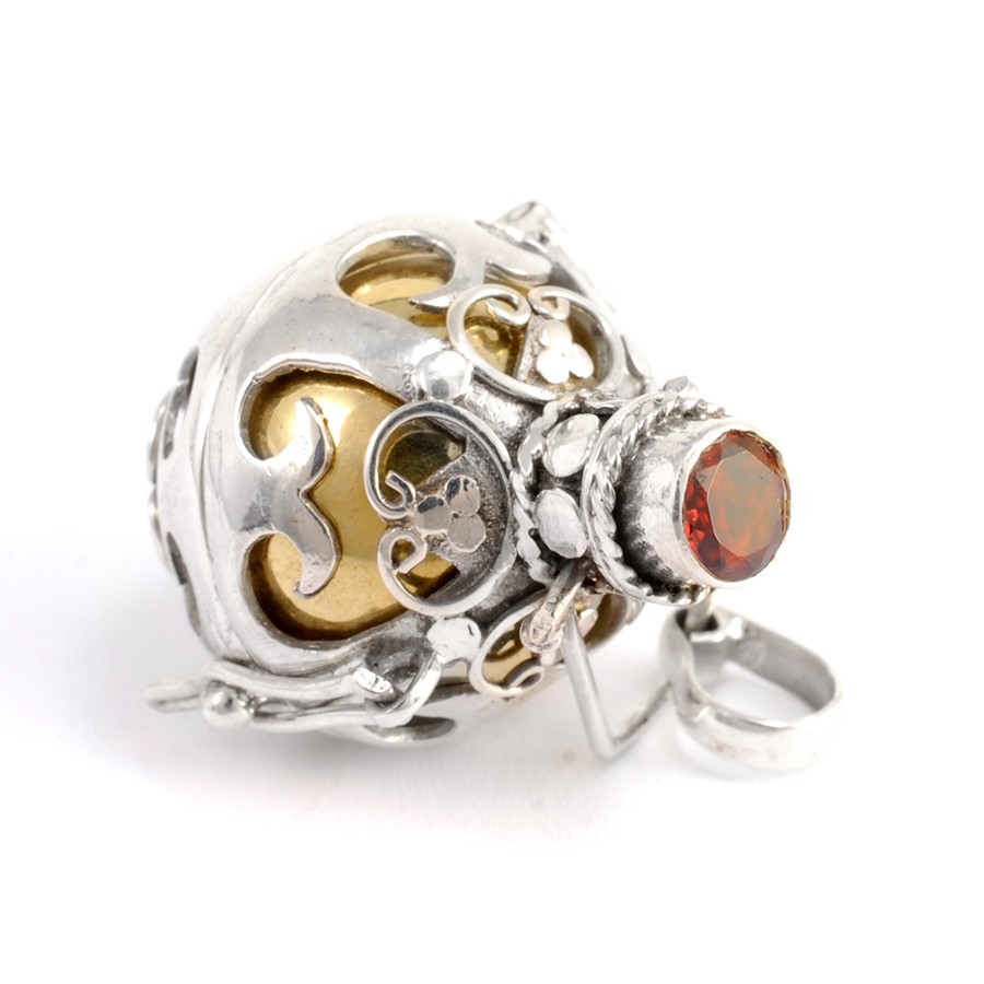 Bola cage argent Kavindi - Silver Jewellery - Boutique Nirvana