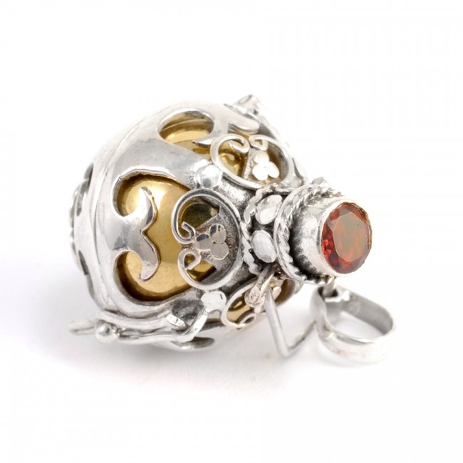 Bola cage argent Kavindi - Silver Jewellery - Boutique Nirvana