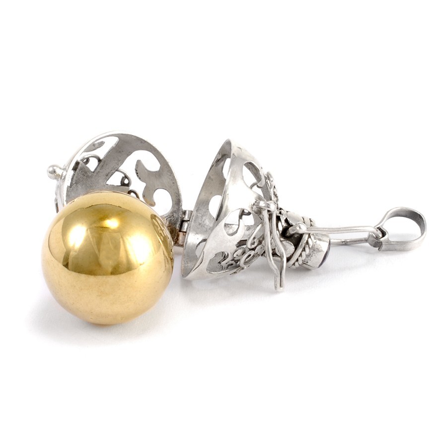 Bola cage argent Kavindi - Silver Jewellery - Boutique Nirvana