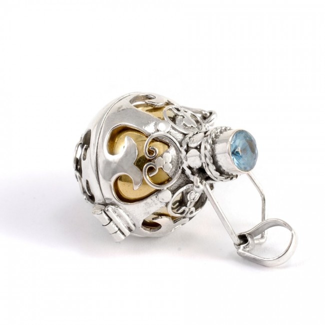 Bola cage argent Kavindi - Silver Jewellery - Boutique Nirvana